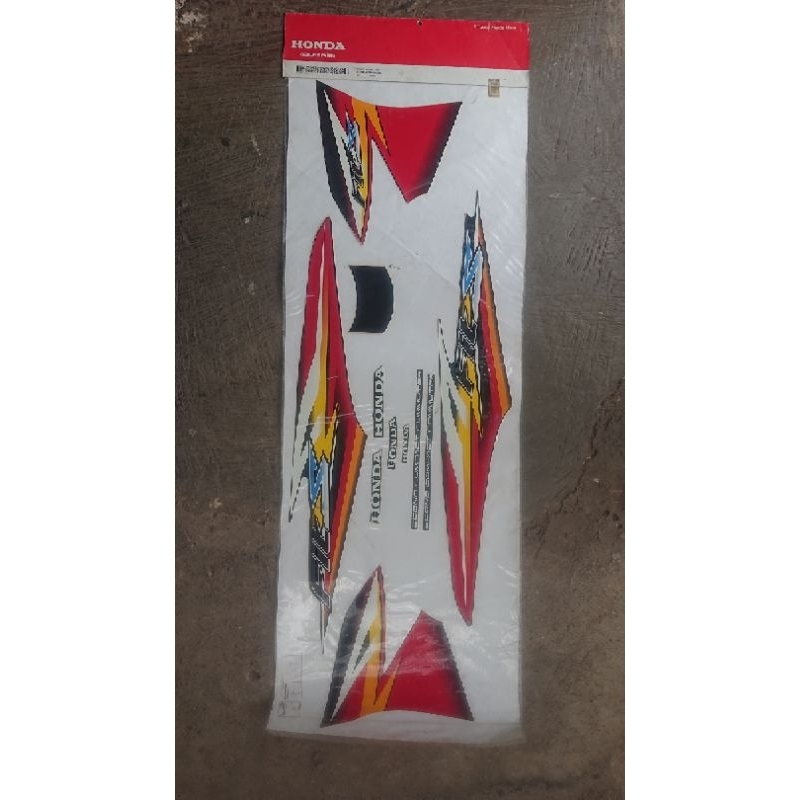 Lis Body-Sticker-Striping-Stripping-Stripe Honda New Supra Fit-Fit S 2006-2008 Merah Hitam Kuning Or