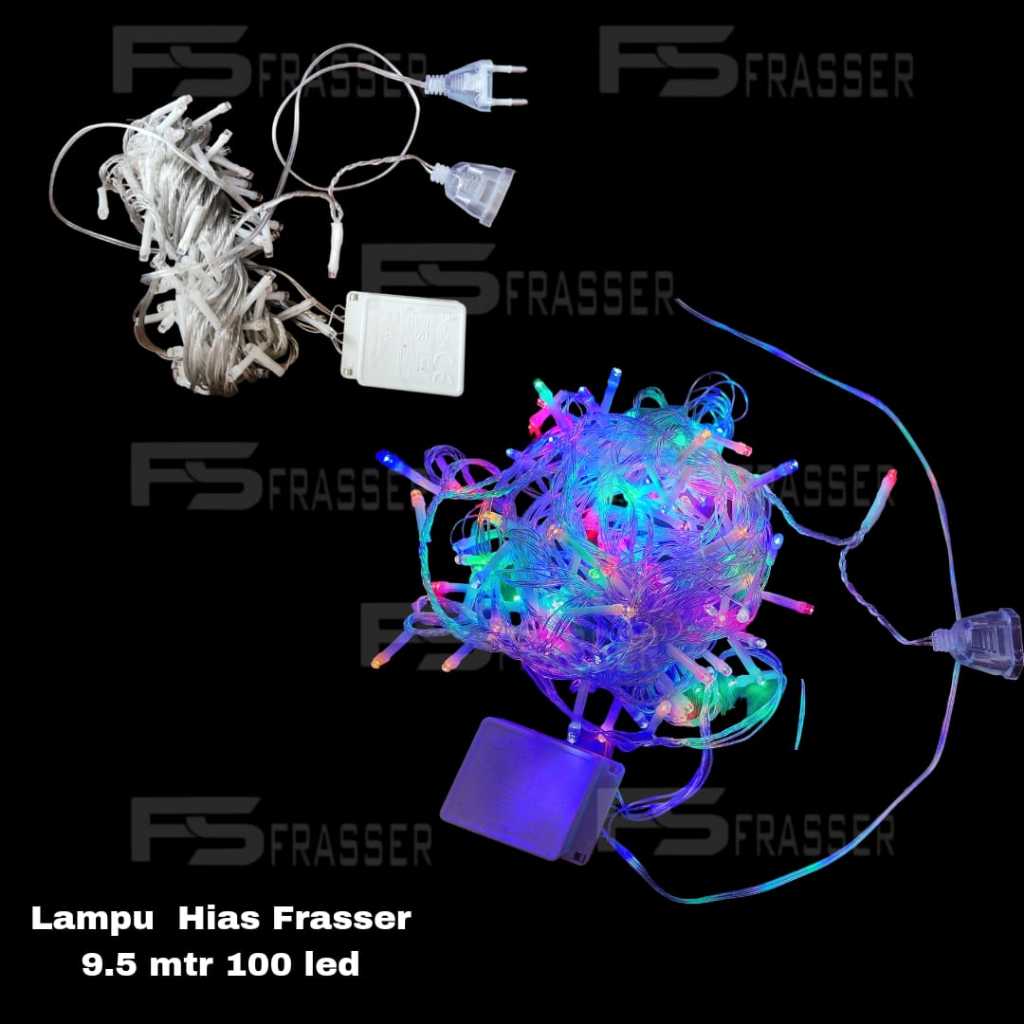 Frasser Lampu Tumblr Lampu Natal LED Rainbow  Tumblr Light Lampu Hias 10M 100 LED Kotak