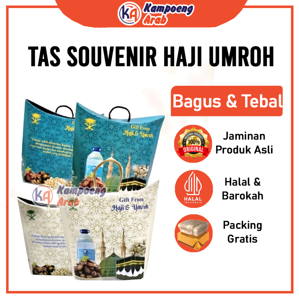 

Tas Souvenir Oleh Oleh Haji Umroh/Dus Kosong Tas Haji Praktis Murah