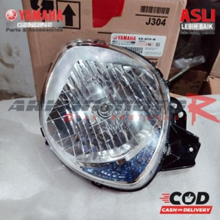 HEADLAMP REFLEKTOR LAMPU DEPAN ASSY PLUS BOHLAM FINO F1 125 GRANDE ORIGINAL YAMAHA