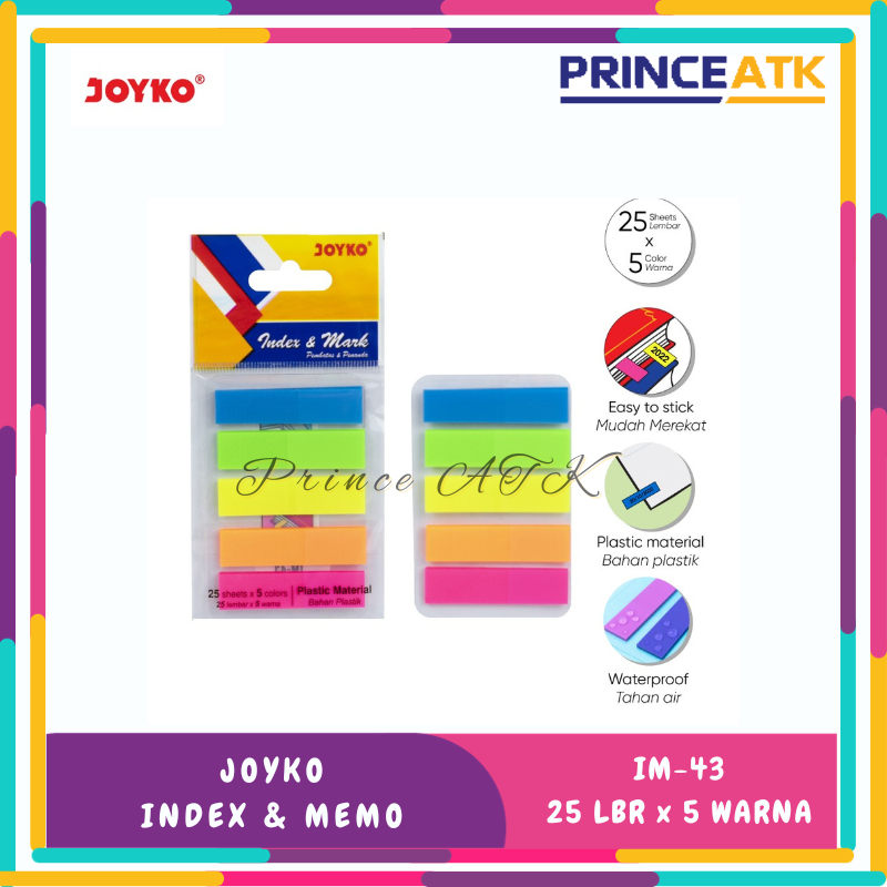 

Index & Mark Joyko IM-43 / Penanda / Sticky Notes / Pembatas Plastik