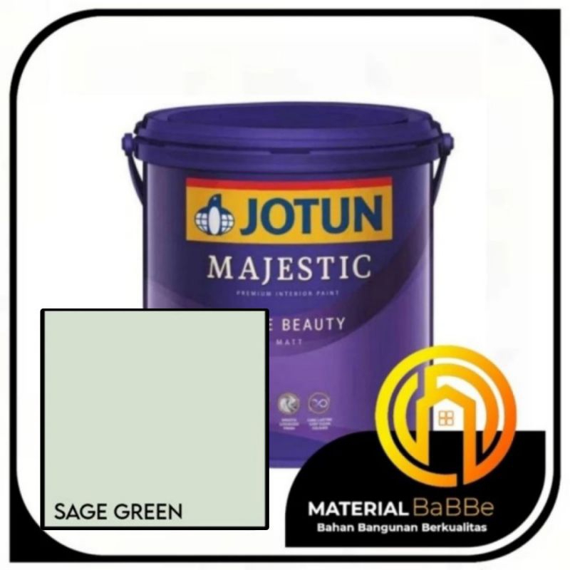 Jotun Majestic True Beauty Matt 6013 Sage Green 2,5 Liter | Cat Dinding Dalam