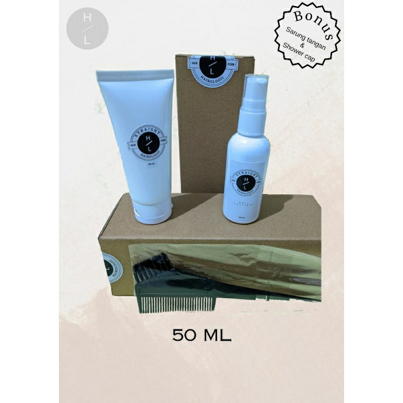 50 ML pelurus rambut pria permanen TANPA CATOK | straight perm | pelurus rambut | korea perm | strai
