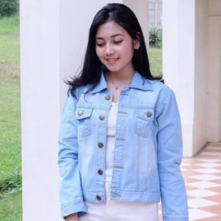 Star Seller.. Jaket Wanita Jeans Biondy Biondi Kekinian Jaket jeans wanita terbaru Jaket Biondy wani