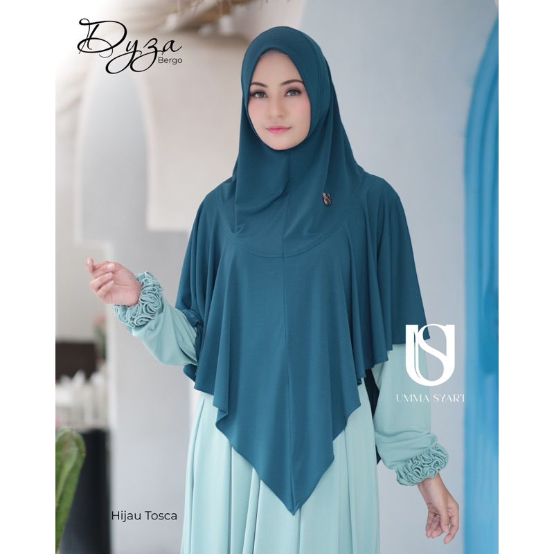 Bergo Dyza Logo Signature by UMMA Syari (bergo antem)
