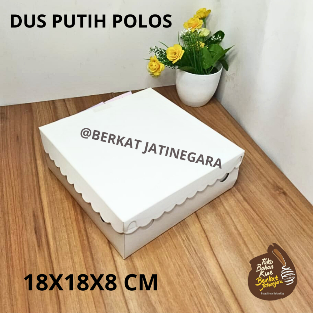 

DUS PUTIH POLOS /BOX/DUS/KOTAK/ PACKAGING CAKE