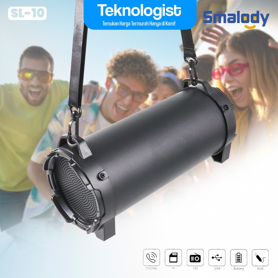 Speaker Bluetooth Portable Boombox Outdoor dengan FM Radio