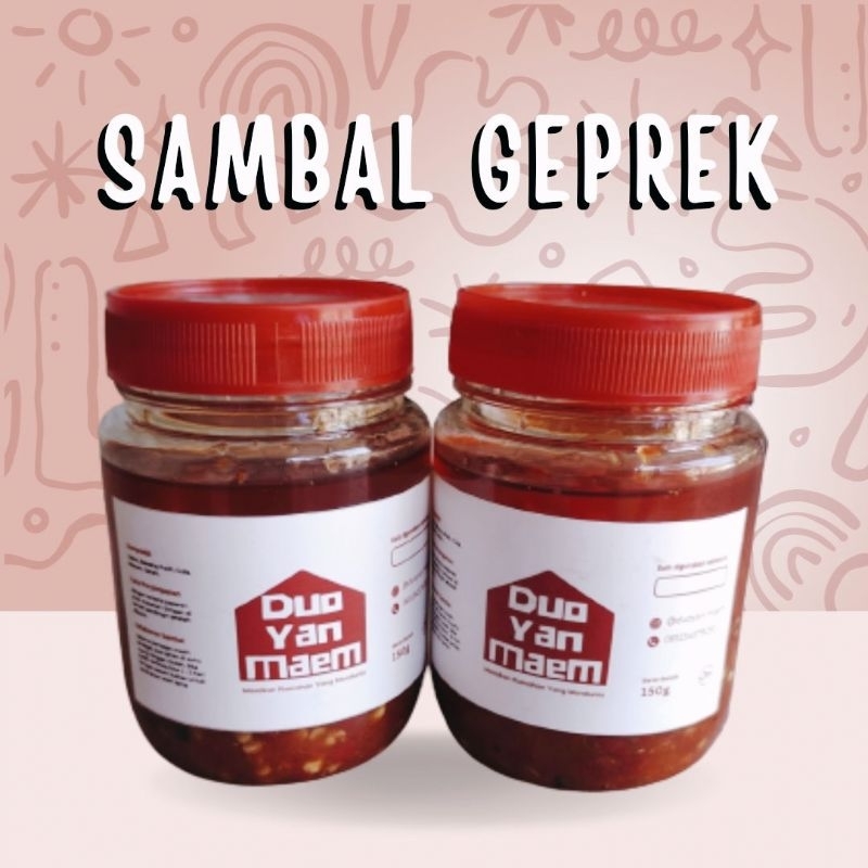 

PROMO | Sambal Geprek - Sambal Botol 150gr | Sambal Duoyan Maem