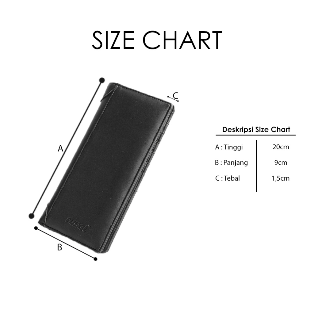 RB RUSEL CO - Wallet Hugo Dompet Kulit Pria Dompet Panjang Pria Wanita Dompet Bahan Kulit Pu Leather