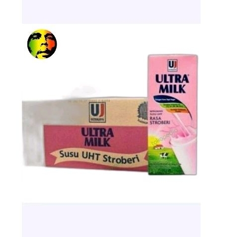 

Ultra milk uht 200 stroberi karton isi 24