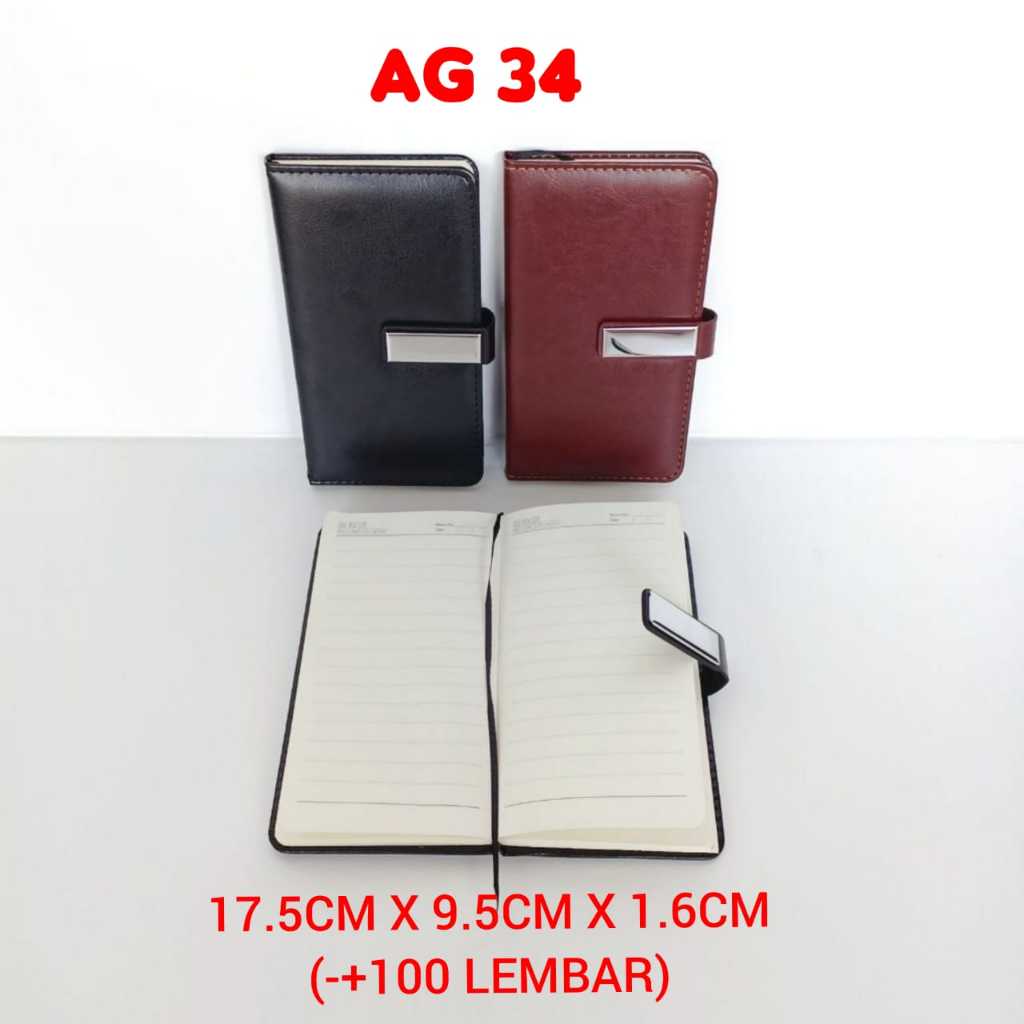 

AG 34 I Buku Tulis Agenda Bahan Kulit I Cocok Untuk Promosi Souvenir Bisa Custome Nama dan Logo Perusahaan