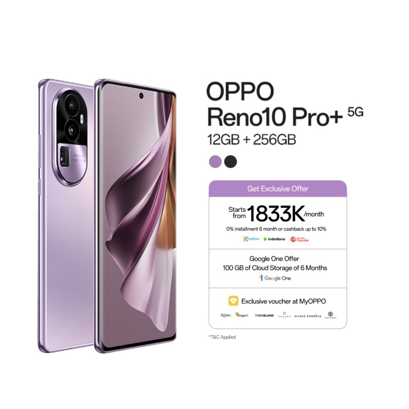 OPPO RENO 10 PRO+ 5G | RENO 10 PRO 5G 12/256GB ( +12GB EXTENDED RAM ) GARANSI RESMI OPPO INDONESIA