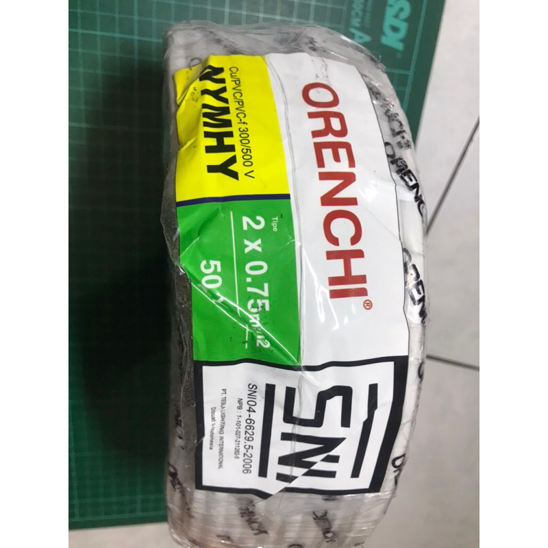 Orenchi Kabel NYMHY 2X0,75mm dan 2 X 1,5mm