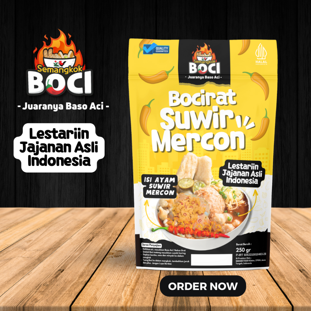 

Bocirat Suwir Mercon Semangkok Boci