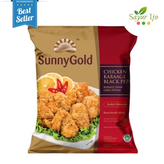 

SunnyGold Chicken Karaage Black Pepper 500 Gram / Pack Fresh Frozen Daging Ayam Lada Hitam Karage