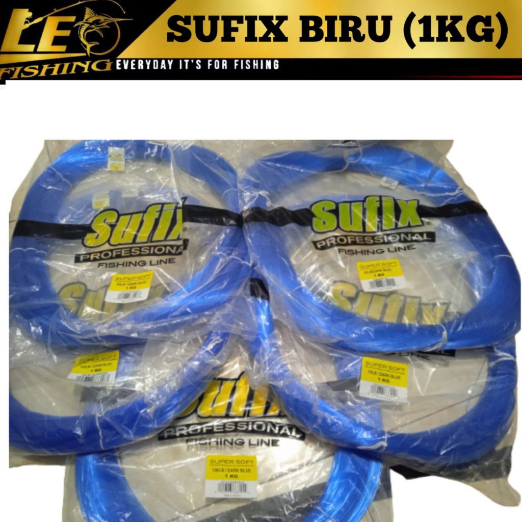 SENAR PANCING SUFIX BIRU 1KG ORIGINAL SENAR PANCING FLUROCARBON SENAR NELAYAN TERLARIS SENAR PANCING