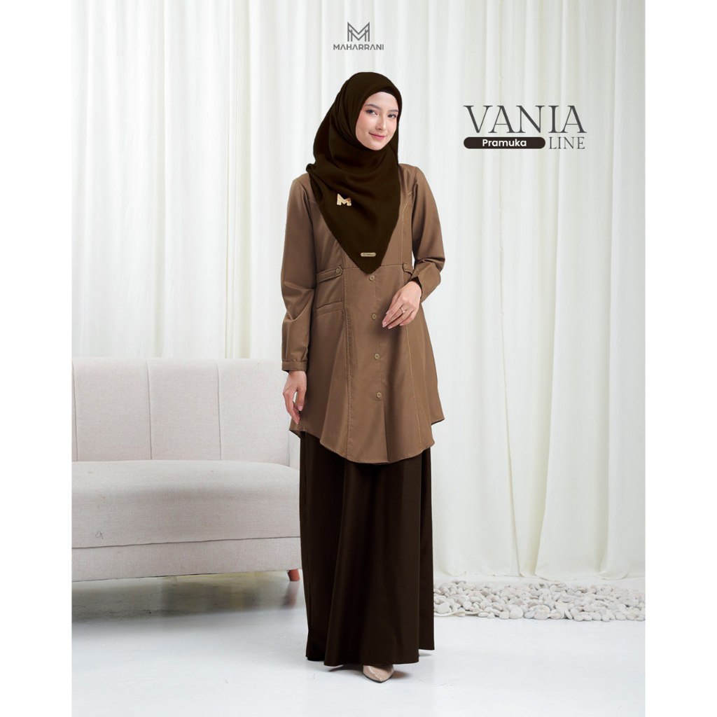 Seragam Dinas Pramuka Baju Dinas Wanita Pramuka Katun Toyobo by Maharrani Gamis Seragam Vania Line B