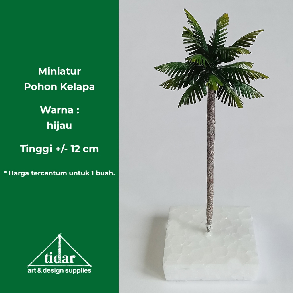 

[MR] MG - Miniatur Maket Pohon Kelapa Tinggi 12 cm / Coconut Tree
