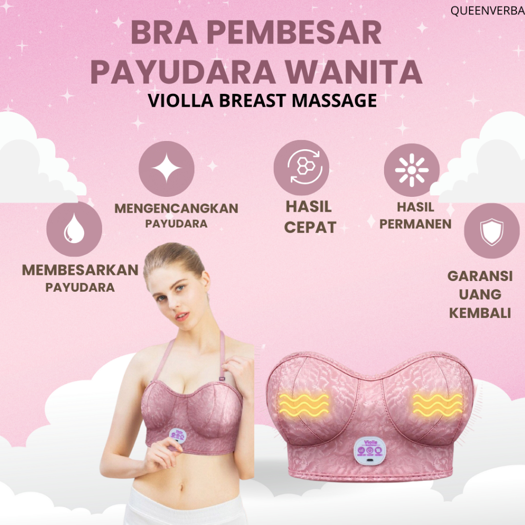 Violla breast massage pengencang payudara bra pembesar payudara wanita original elektrik