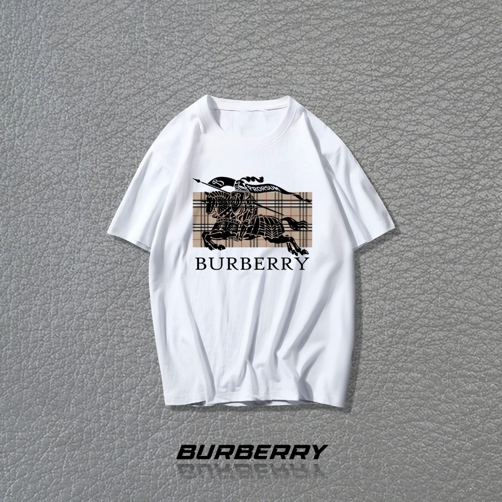 Baju Kaos T Shirt Cotton katun 100% original combed 24s Premium Pria Wanita Unisex burberry BS