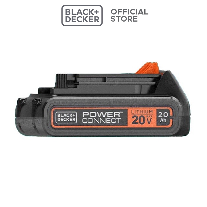 Black+Decker Battery / Baterai 18/20V 2.0Ah Li-ion BL2018-B1