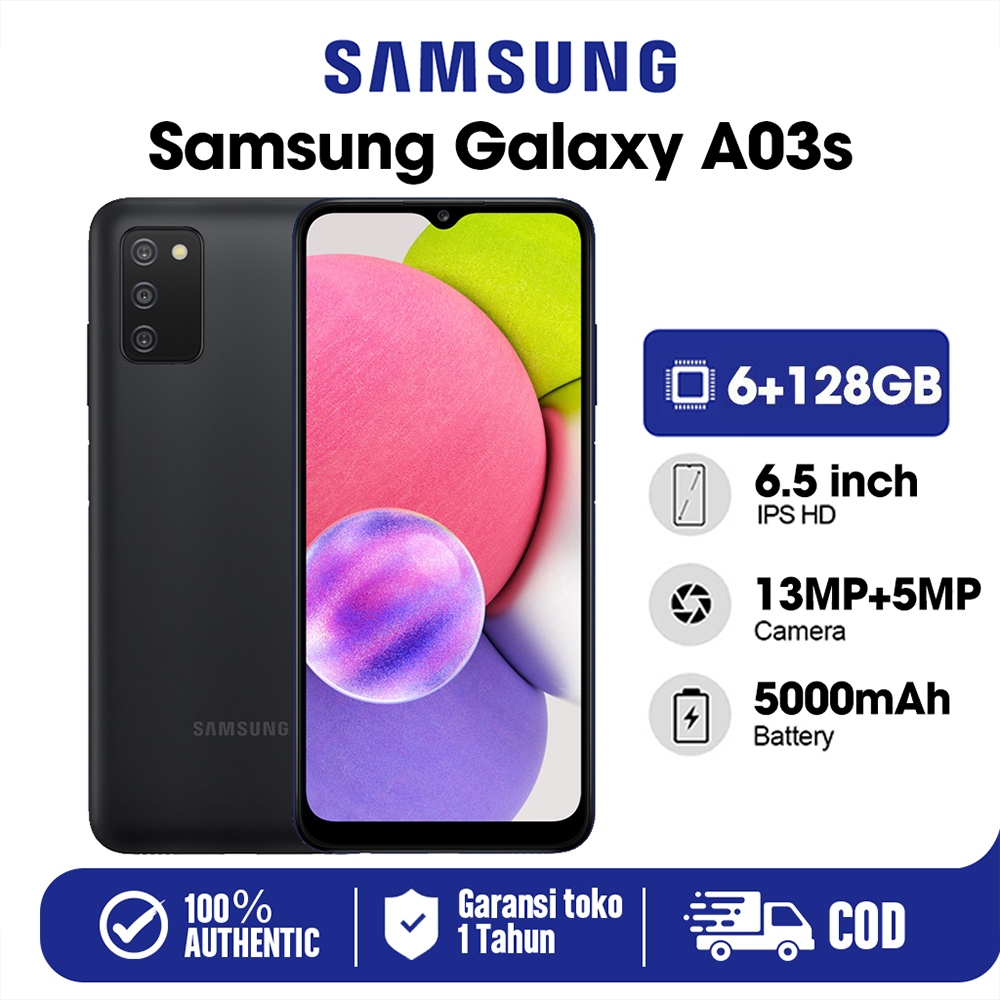 Samsung A03s ORIGINAL RAM 6 128GB HP HANDPHONE SECOND SMARTPHOEN