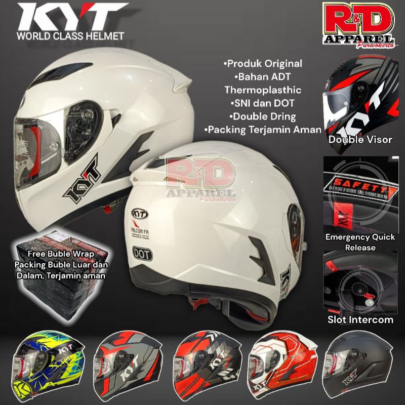 HELM KYT FALCON FR DOUBLE VISOR ORIGINAL