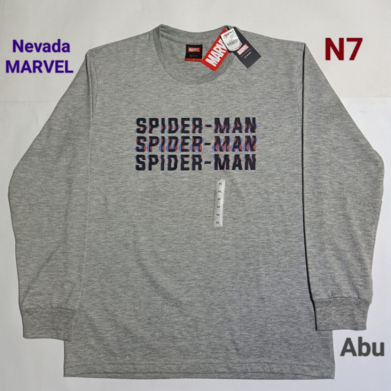 Kaos Pria Lengan Panjang / Tanggung Merek Nevada Branded Matahari Original