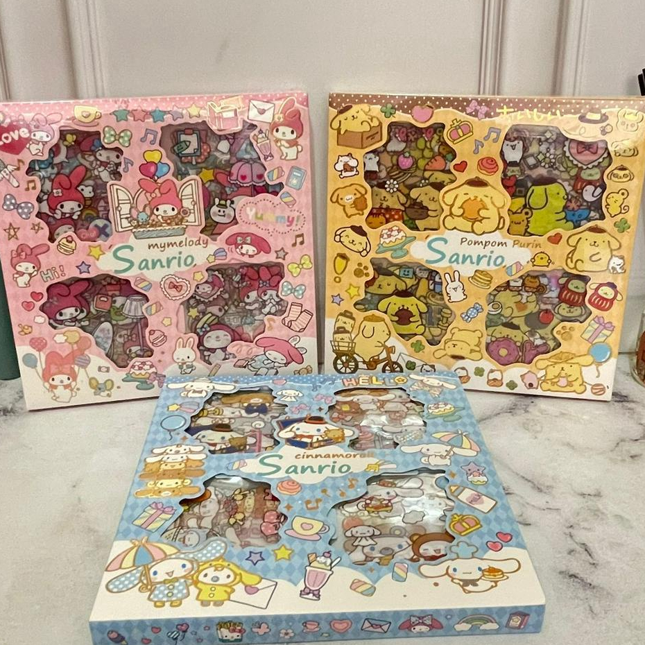 

Sticker Sanrio 32 Lembar Lucu Lengkap Variant Melody Purin Cinnamoroll / Stiker Sanrio 1 box Isi 32 Lbr ready 3 Warna Alat Tulis Anak kekinian Kualitas terbaik Bisa Grosir dan COD
