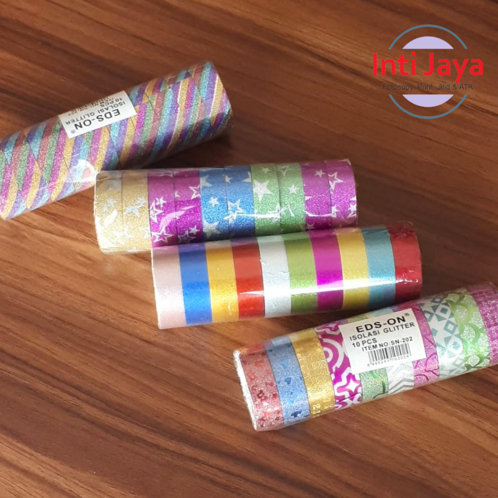 

Selotip Kertas Motif/ Glitter Tape