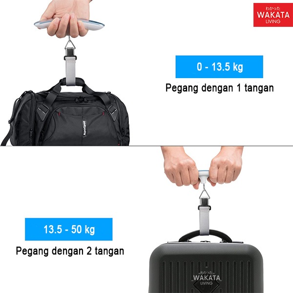 Timbangan Koper Tas Electronic Travel Luggage Digital Gantung Bagasi Portable 50kg Premium