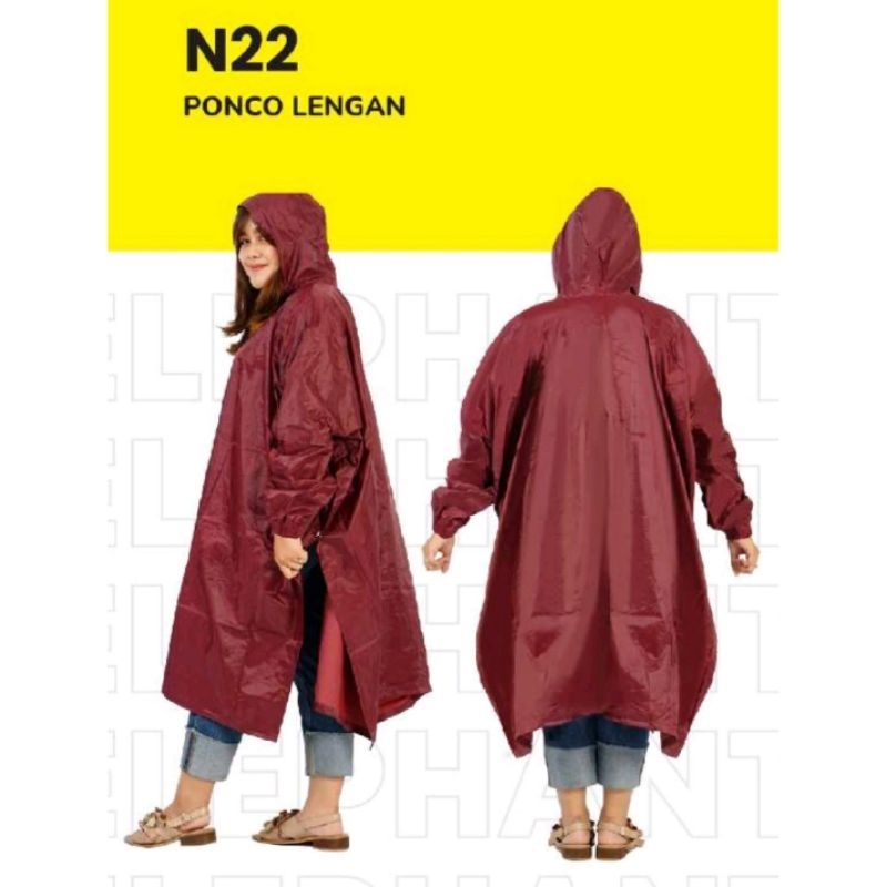 Jas Hujan Nylon Monas N22 Kelelawar Lengan.