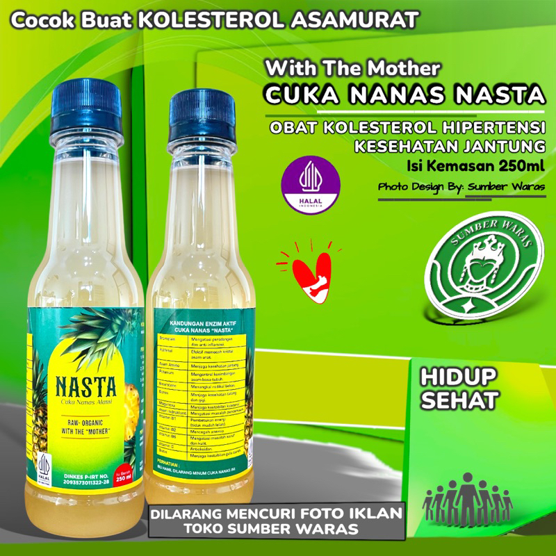 

Cuka Nanas Nasta With The Mother 250ml - Obat Jantung dan Kolesterol