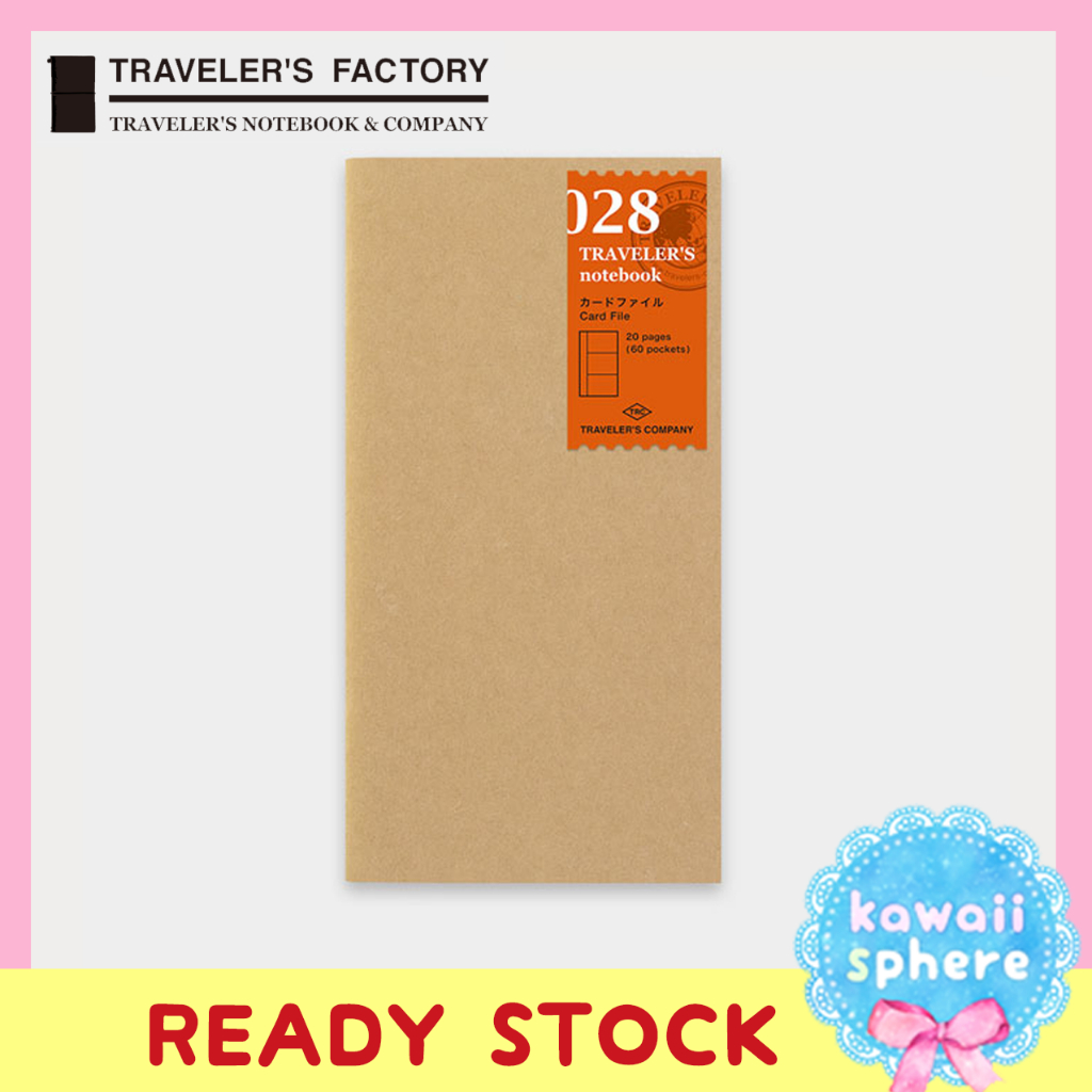 

Travelers Notebook Refill 028 | Card File | Regular Size Traveler's Notebook Insert