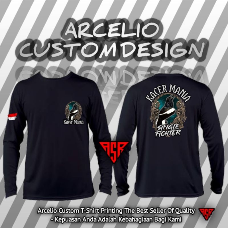 KAOS KACER MANIA BAHAN ADEM