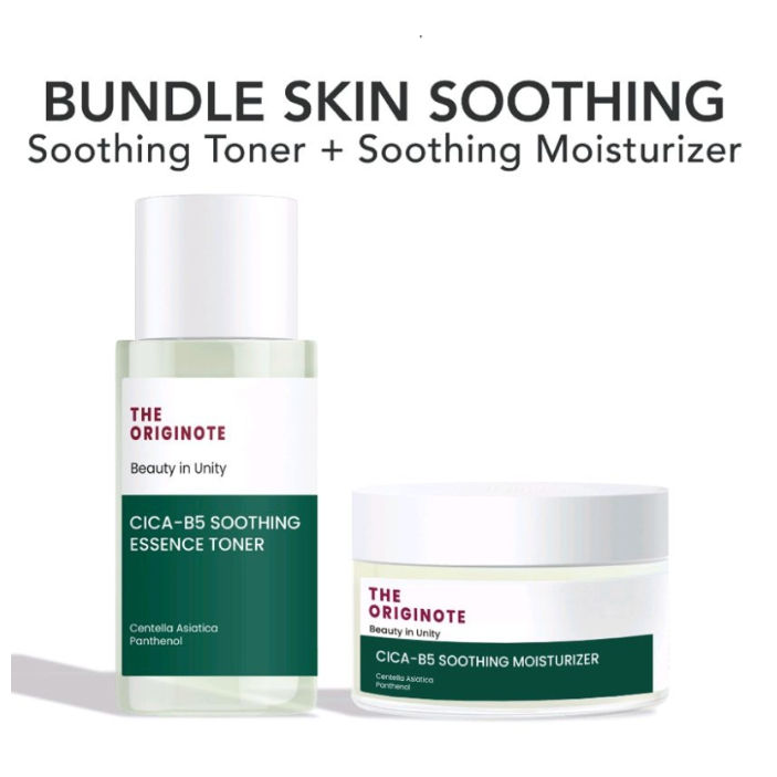 The ORIGINOTE CICA B5 SOOTHING - Soothing Toner + Soothing Moisturizer