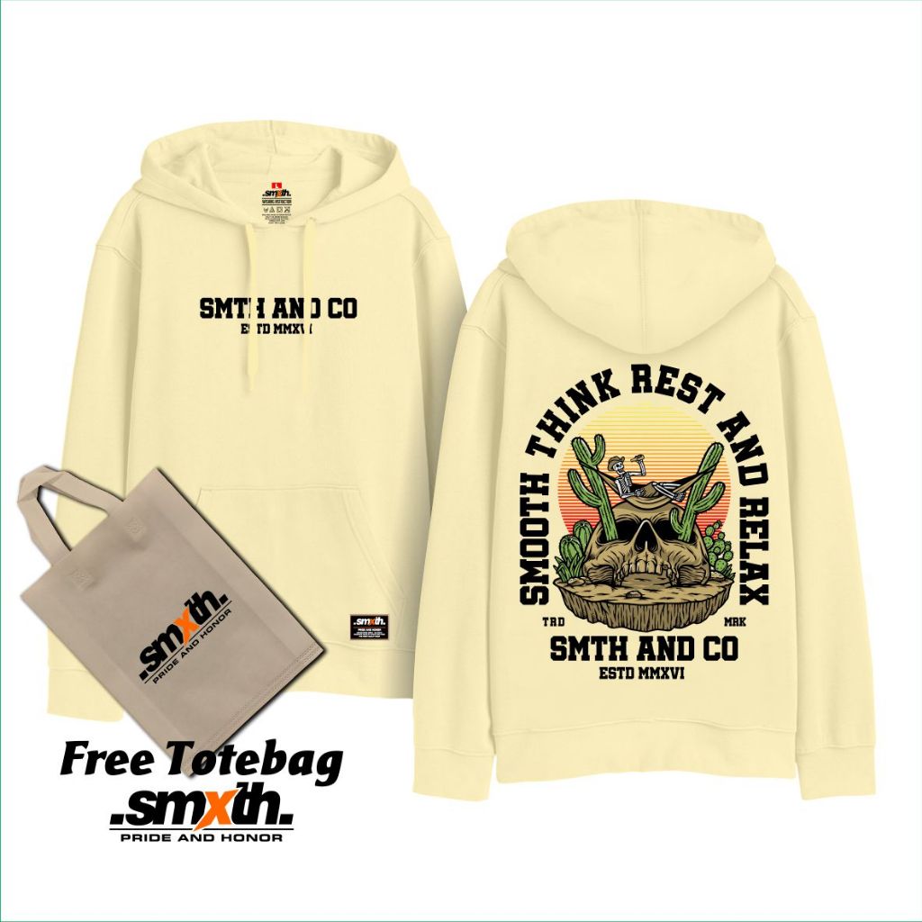 Smxth - Hoodie Sweater Pria Motif Chill Bones