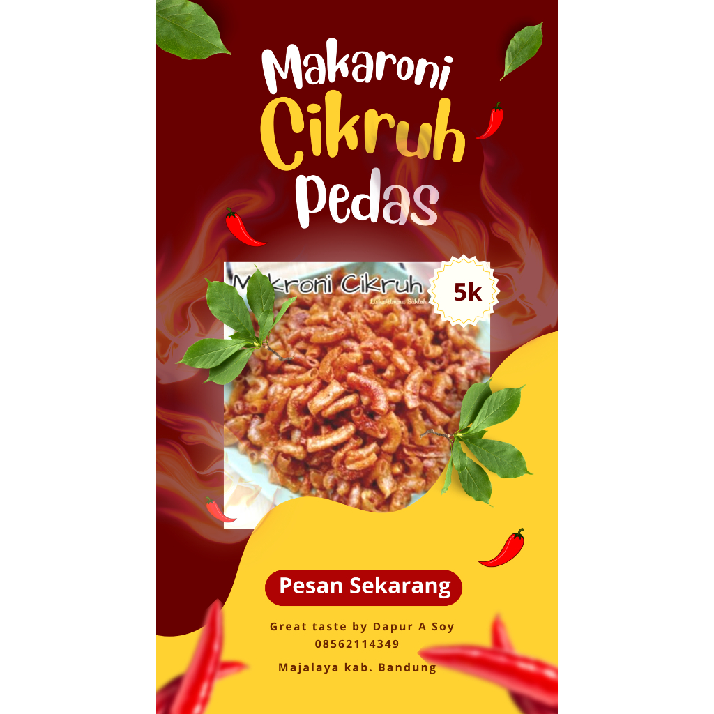 

Makaroni cikruh kemasan pouch
