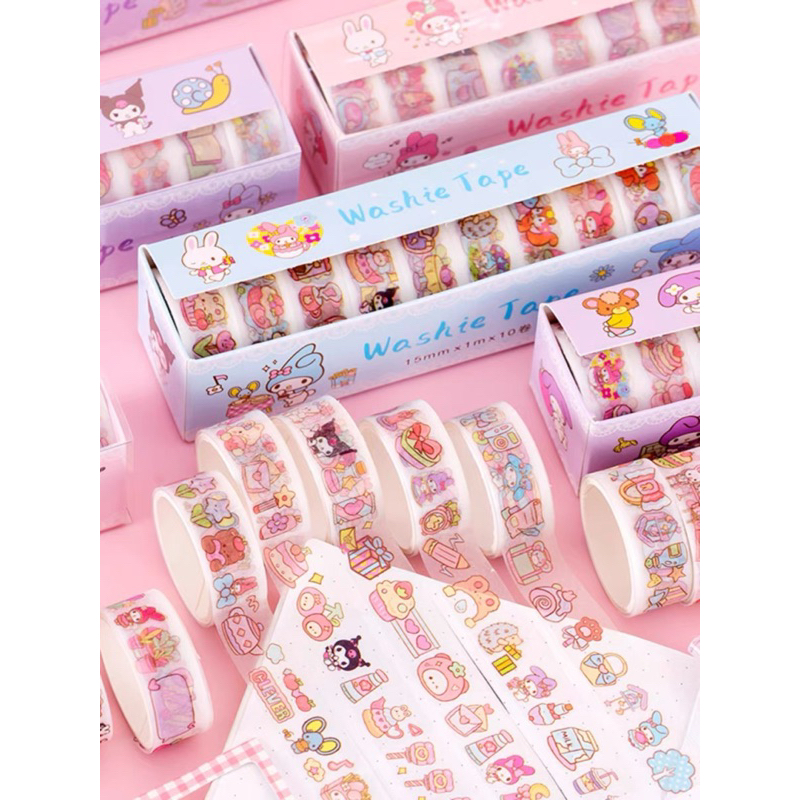 

10pcs Washitape Sanrio Aesthetic