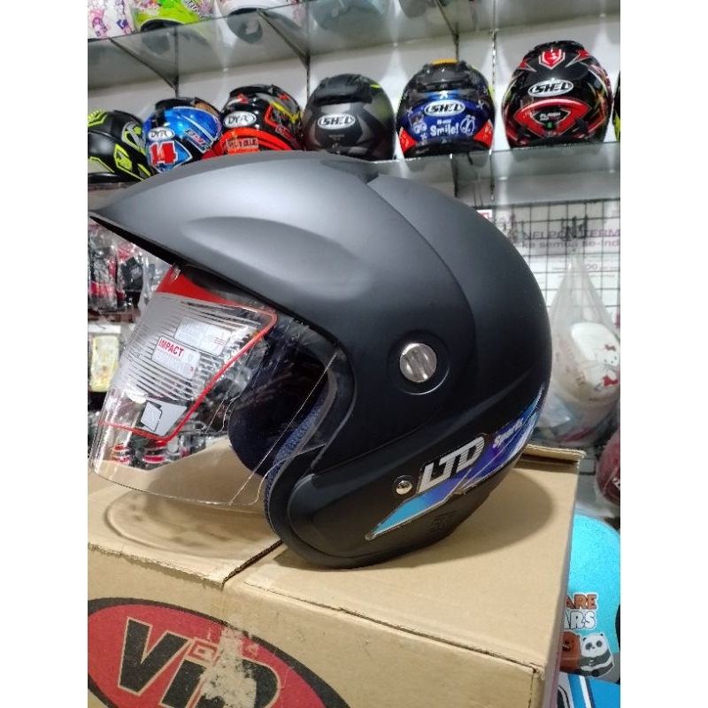 helm LTD GIX Sport warna hitam dov SNI