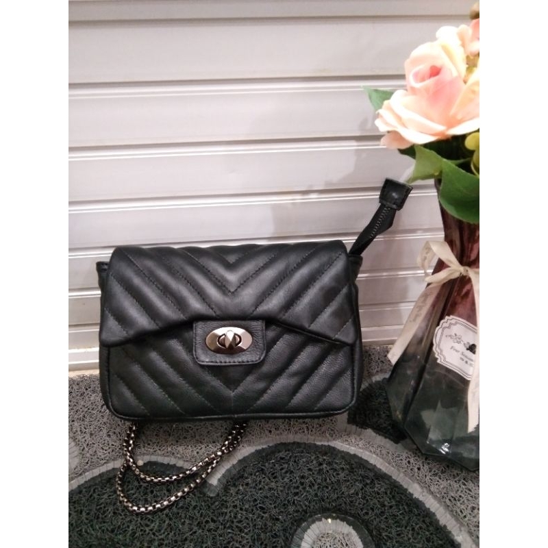 tas wanita kulit domba asli