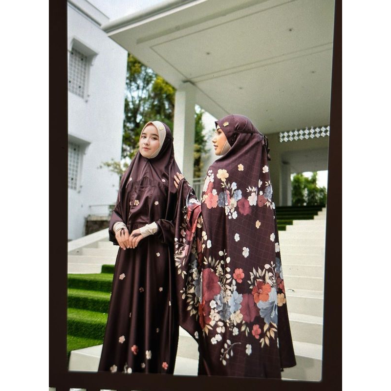 [Ready Stock] Telekung Habibah By Kazami / Telekung printing / Telekung Kazami