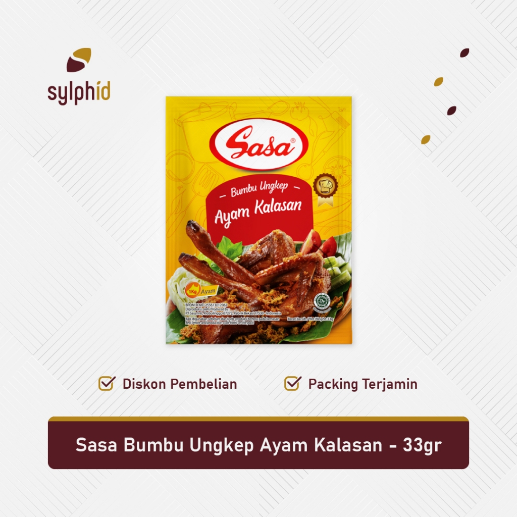 

Sasa Ungkep Ayam Kalasan 33 gram / Bumbu Masak Dapur Instan