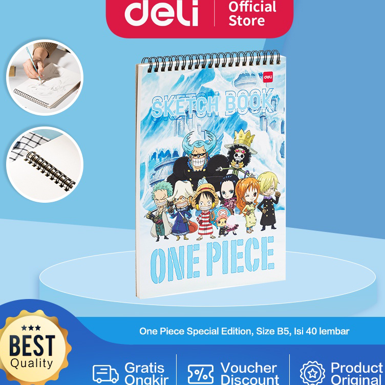 

Readystock Deli Sketch Book / Buku Gambar Sketsa Size B5 Vertikal EN011 ➩↓✮≛