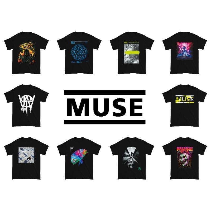 Kaos Muse Band Music / Baju Muse Band Music / Kaos Band Muse Music / Baju Band Muse Musik