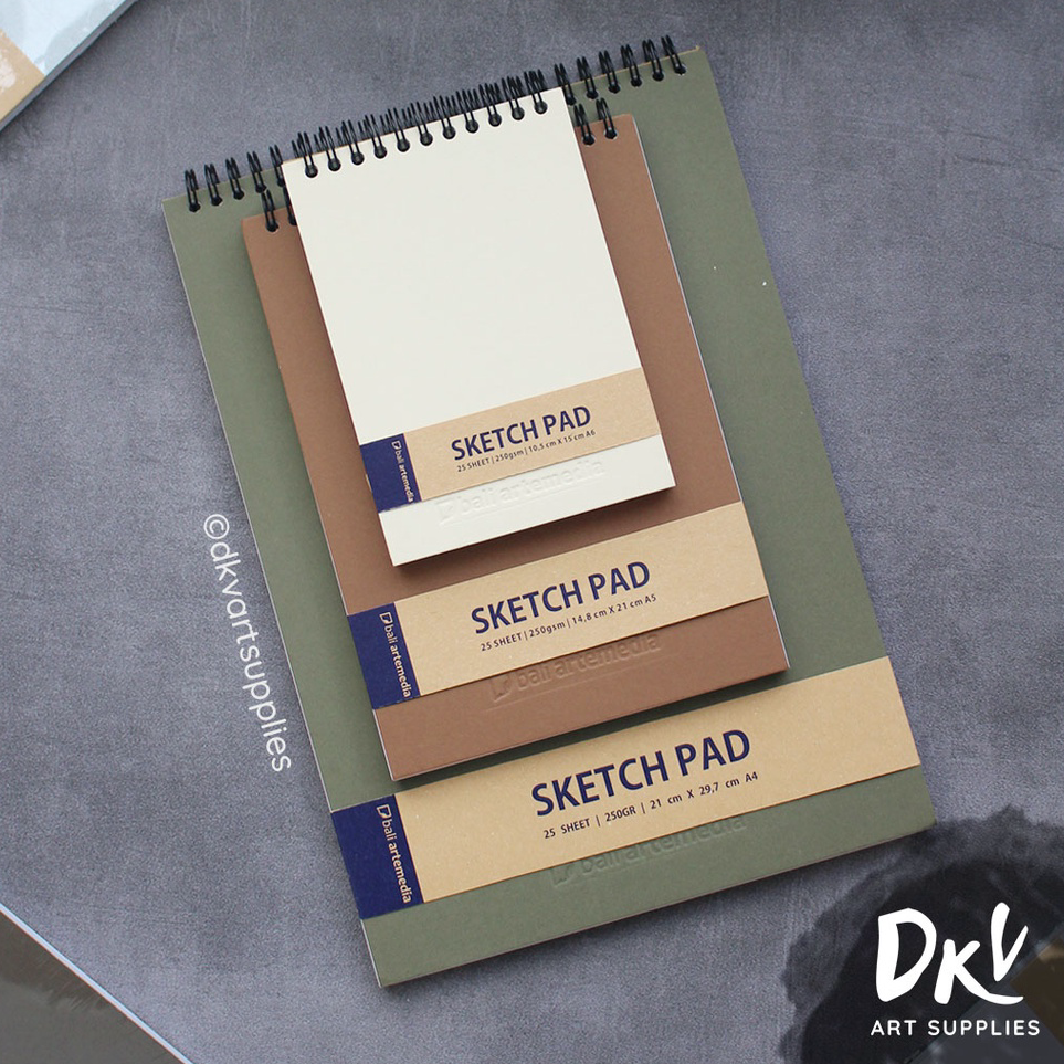 

Terkini Sketch Pad Sketchbook Bali Artemedia A6 / A5 / A4 buku gambar Harga Murah