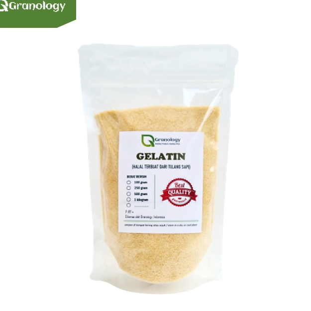 

Terupdate Gelatin Bubuk Halal Premium Import (500 gram) by Granology