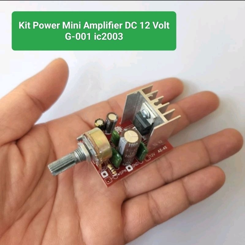 Kit Power Mini Amplifier DC 12 Volt