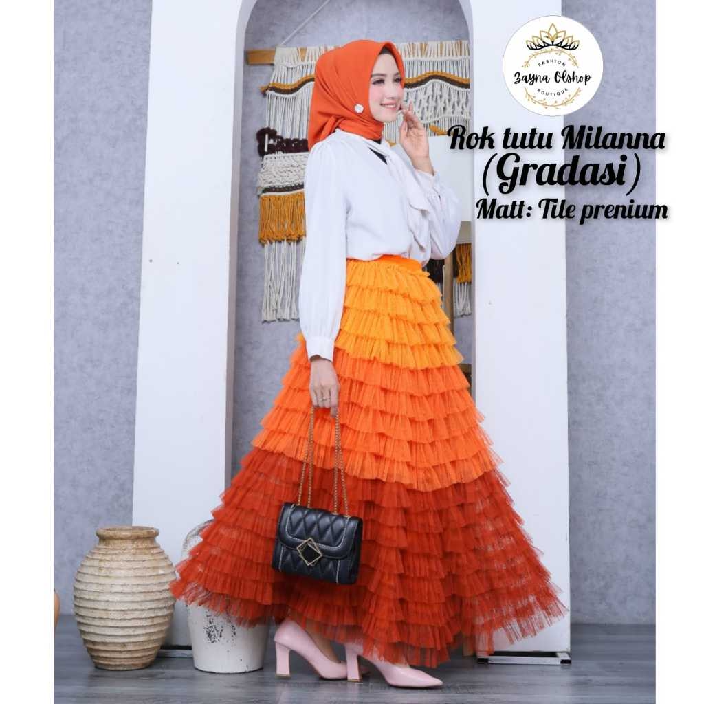 ROK TUTU MILANNA GRADASI 3WARNA(HIGHQUALITY)ROK TUTU PREMIUM--ROK TUTU DEWASA/REMAJA--ROK TUTU TILE 