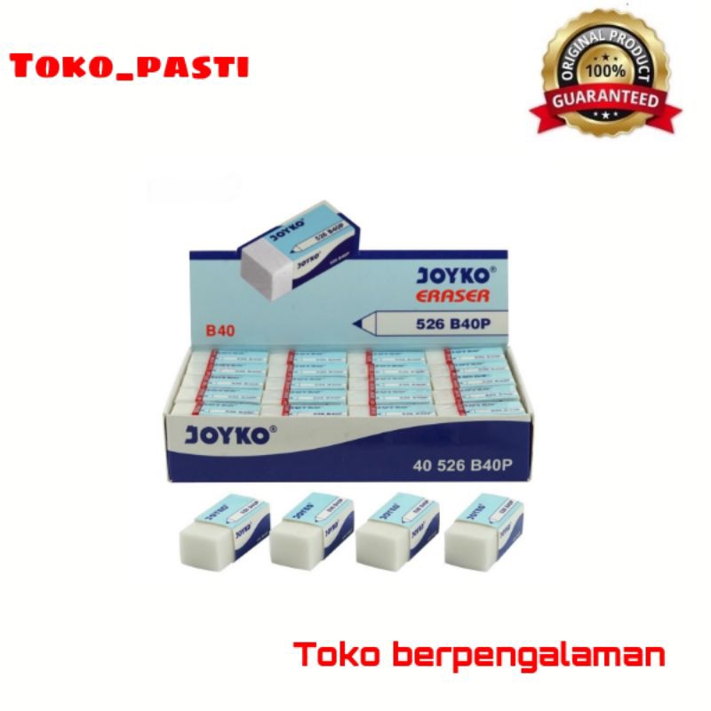 

PENGHAPUS PENSIL B40 PUTIH JOYKO@1 pcs